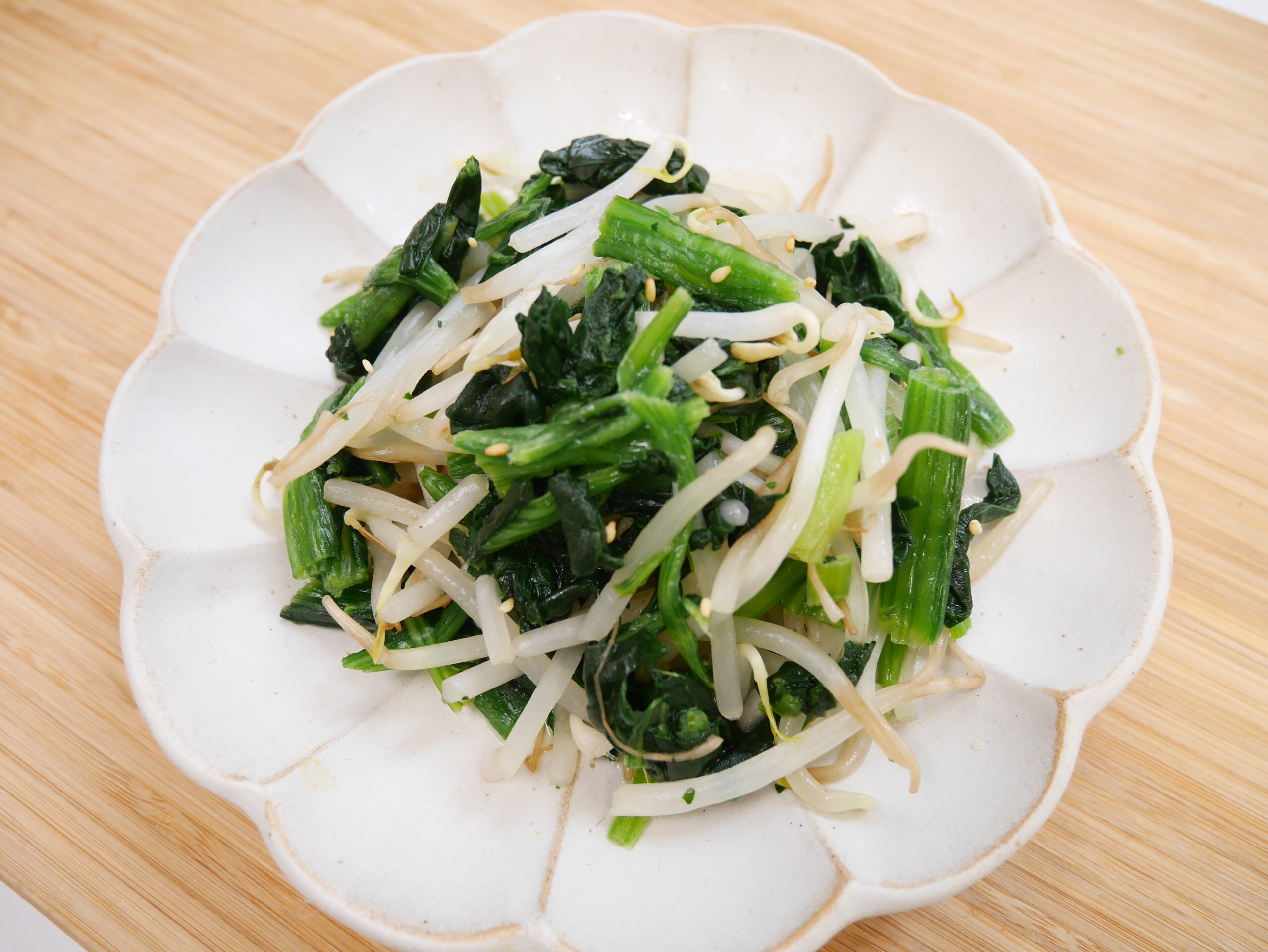 ほうれん草ともやしのナムル
